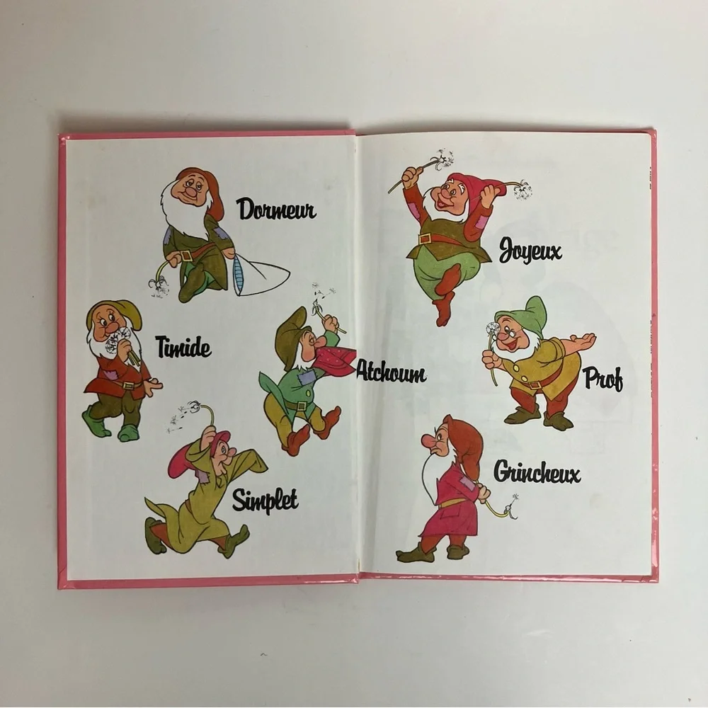 Livre Disney vintage Blanche-Neige et les Sept Nains French Book 1973 1993 - Picture 4 of 11